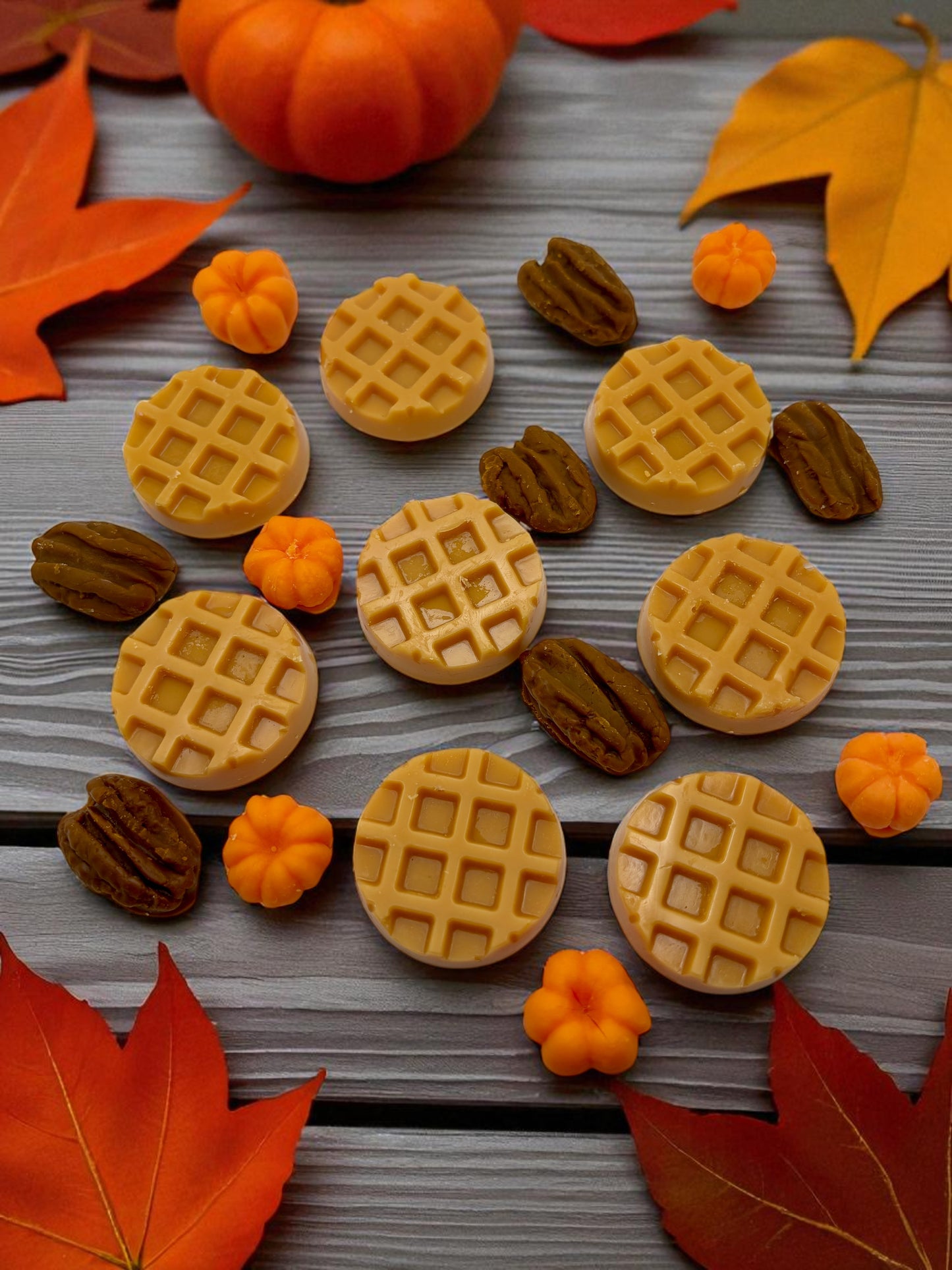 Pumpkin Pecan Waffles Wax Melts. 3 Ounce/Soy Wax Melts/ Strongly Scented Wax Melts/Soy Wax Melts/Fall Wax Melts/Pumpkin, Waffle, Pecan Wax Melts
