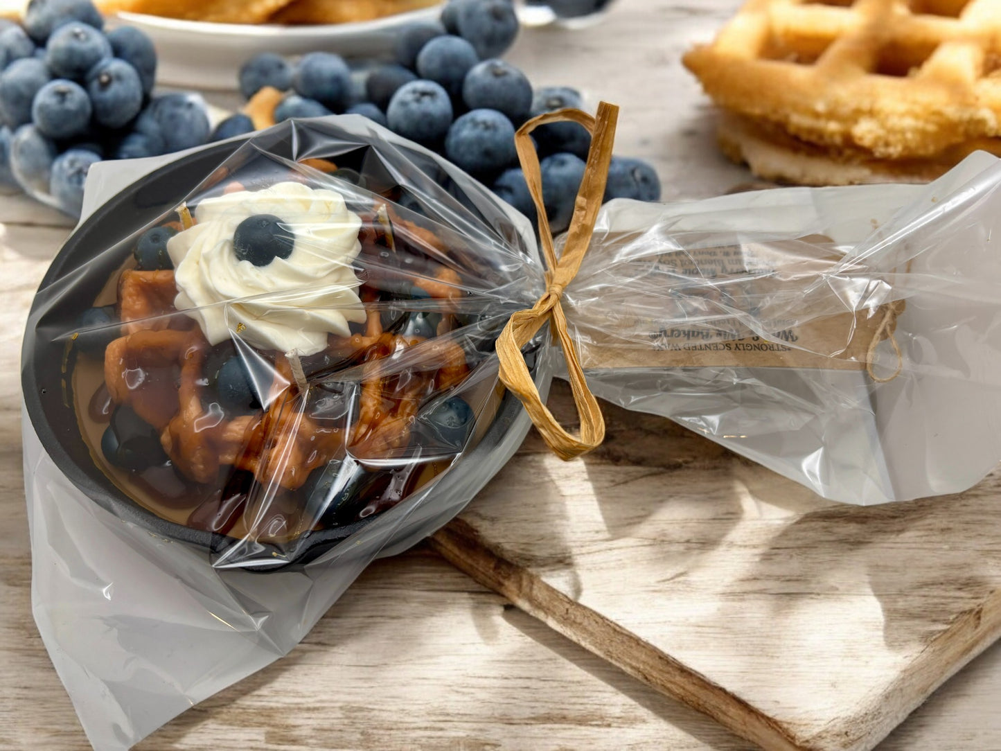 Blueberry Maple Waffles Skillet Candle. Large 16oz. Soy Candle/Strong Scented/Food Candle/Skillet Candle/ Dessert Candle