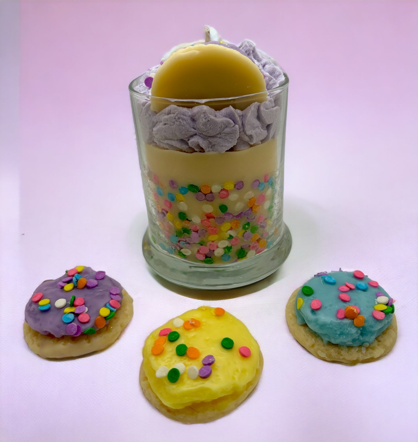 Purple Sugar Cookie Soy Wax Candle/Large 13oz Candle/Strong Scented Soy Wax Candle.