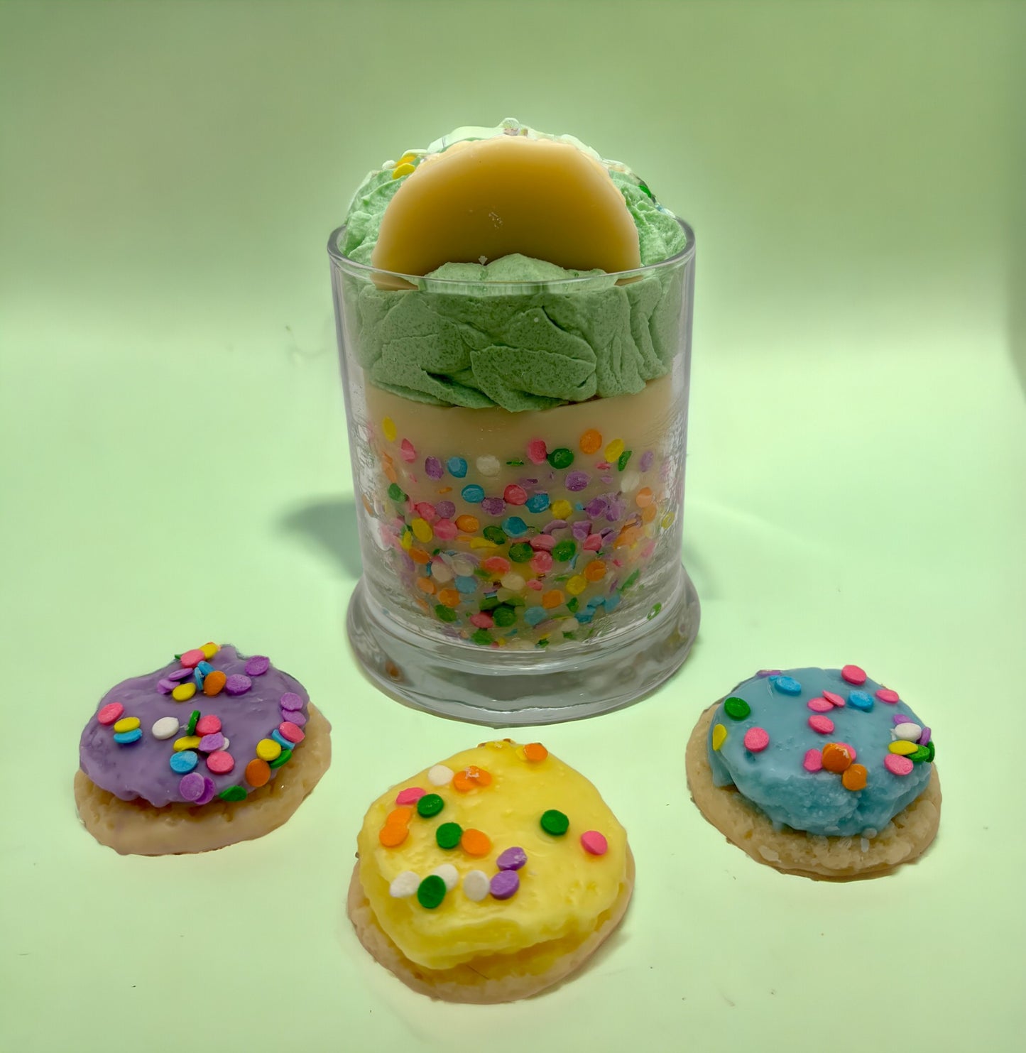 Green Sugar Cookie Soy Wax Candle/Large 13oz Candle/Strong Scented Soy Wax Candle.