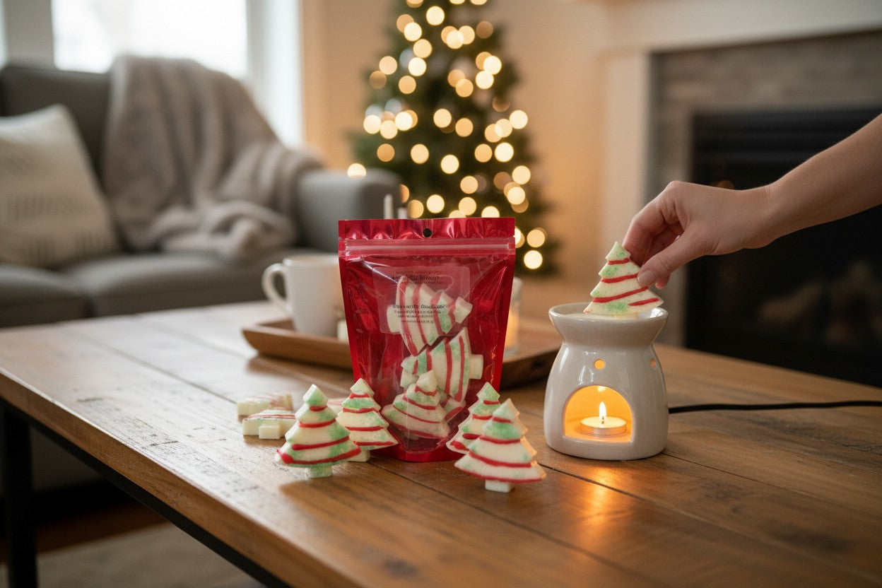 Christmas Tree Snack Cake Wax Melts. 4.40 oz. Winter Wax Melt. 4 Pieces. Soy Wax Melts/Strongly Scented Wax Melts/Wax Tarts for Wax Warmers.