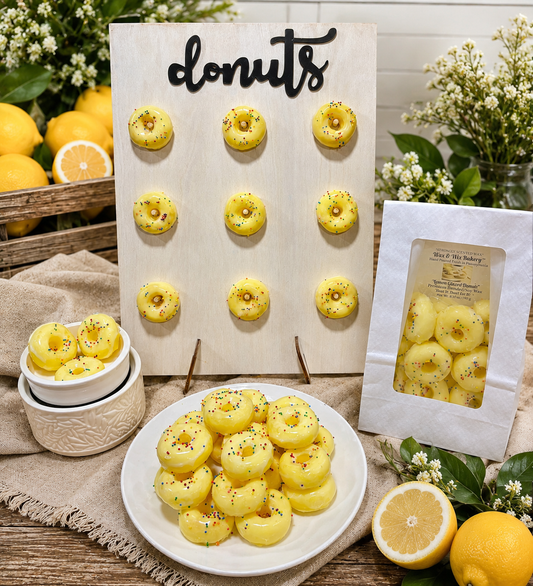 Glazed Lemon Mini Donut Wax Melts. 1 Full Dozen. 6.70 oz. Donut Wax Melts/12 Donuts