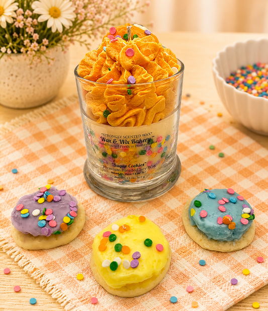 Orange Sugar Cookie Soy Wax Candle/Large 13oz Candle/Strong Scented Soy Wax Candle.