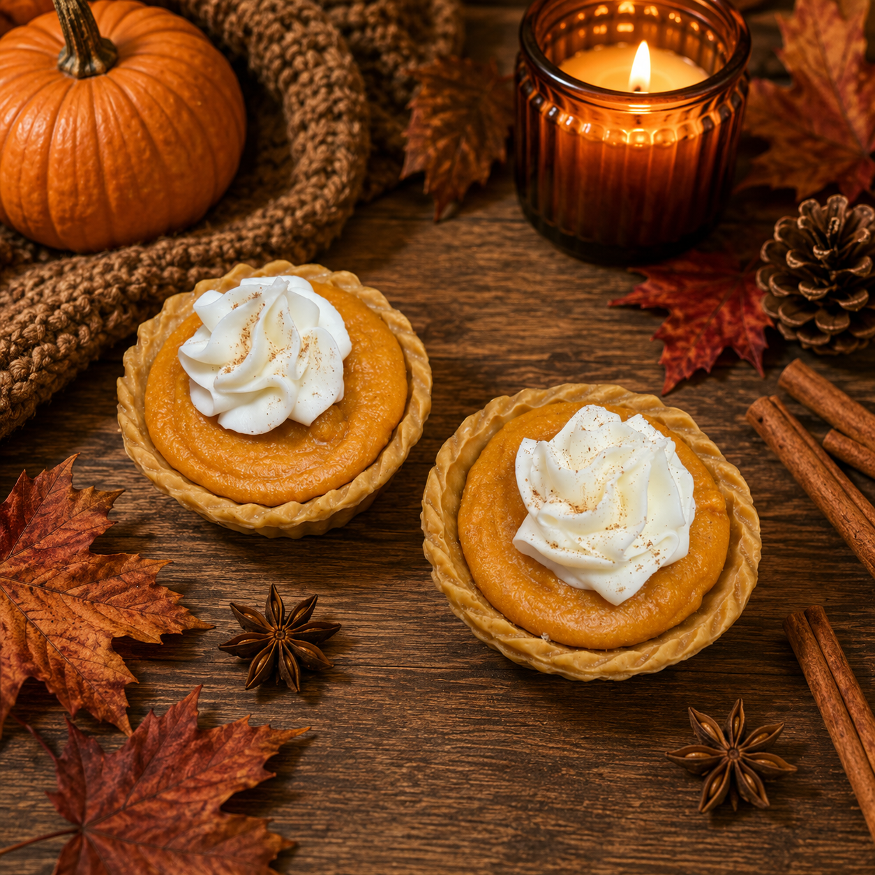 Spiced Pumpkin Pie Wax Melts. 5 oz. Pie Wax Melts/Soy Wax Melts/Strongly Scented Wax Melts/Wax Tarts for Wax Warmers. 2 Pies