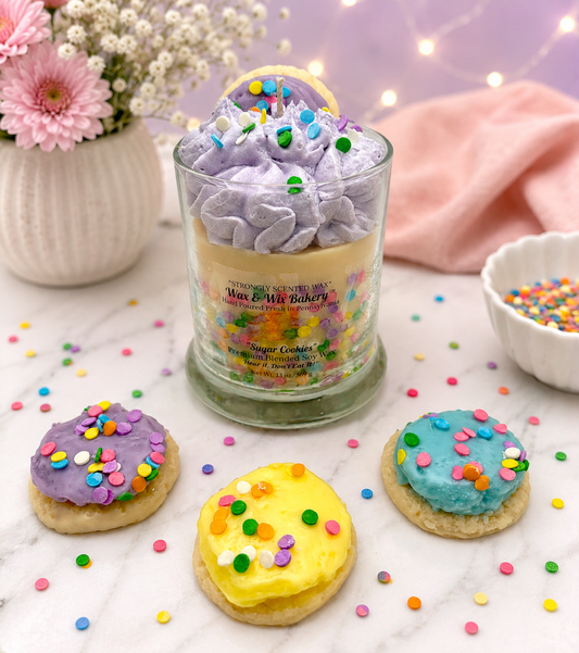 Purple Sugar Cookie Soy Wax Candle/Large 13oz Candle/Strong Scented Soy Wax Candle.