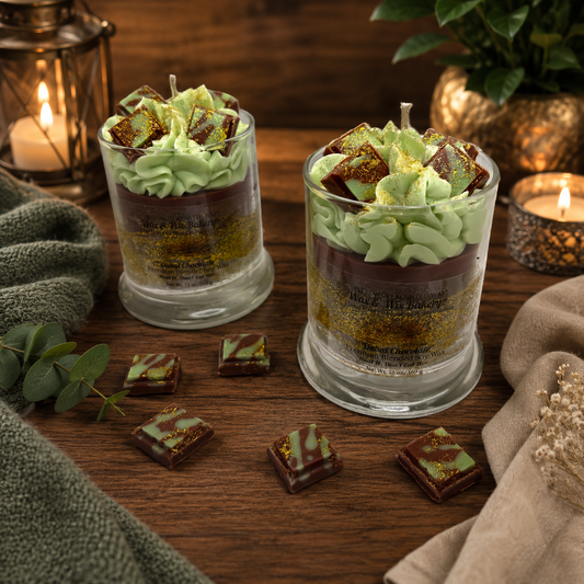 Dubai Chocolate Luxury Candle. Large 13 oz. Soy Candle/Chocolate/Pistachio. Strongly Scented Candle/Dessert Candle