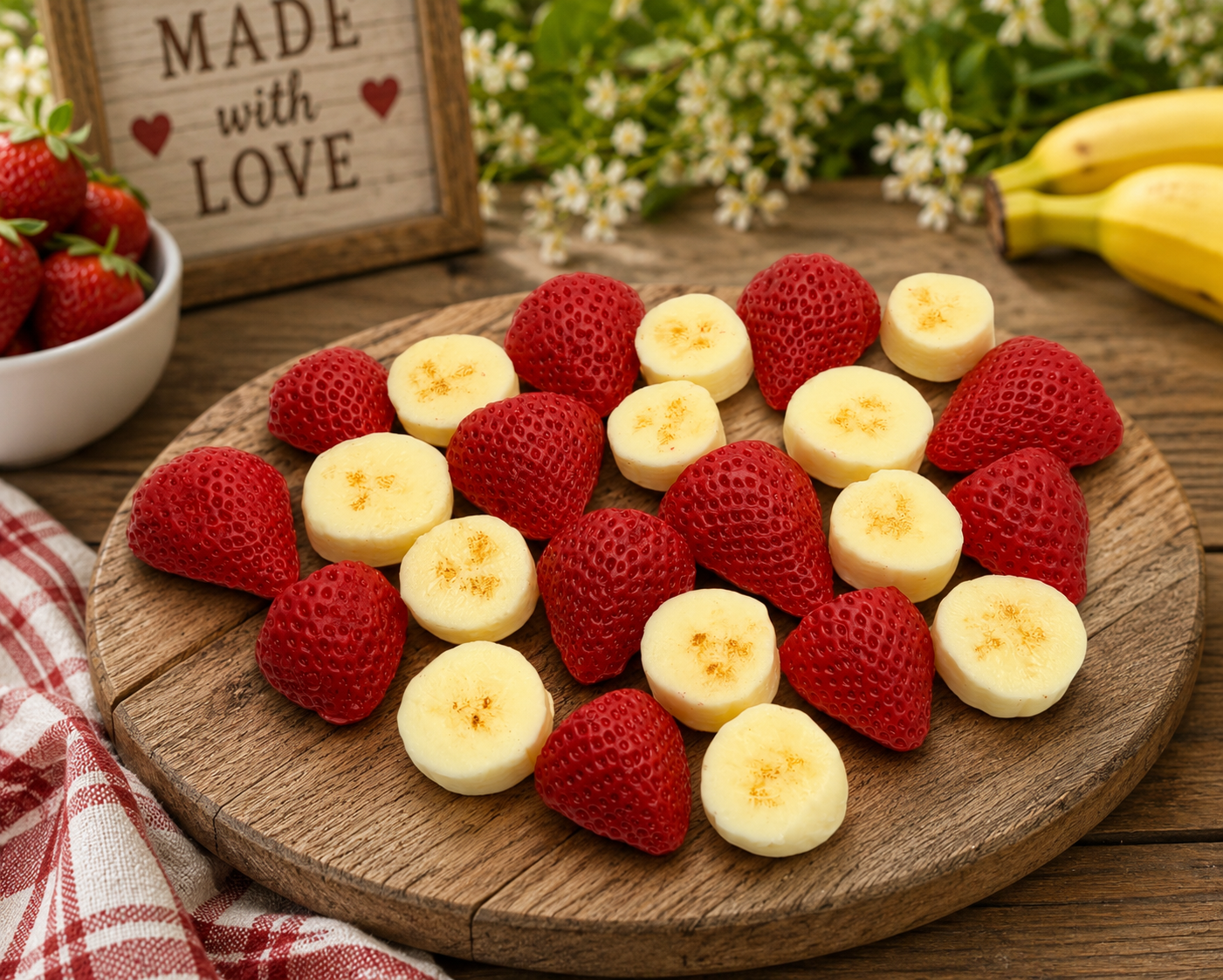 Strawberry Banana Wax Melts/Soy Wax Melts/Strongly Scented Wax Melts/Wax Embeds/Wax Tarts for Wax Warmers. 5.25 oz.