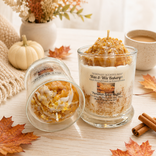 Pumpkin Spice Muffin Candle 13oz. Soy Candle/Strong Scented Candle/Pumpkin Candle/Holiday Candle/Fall Candle.