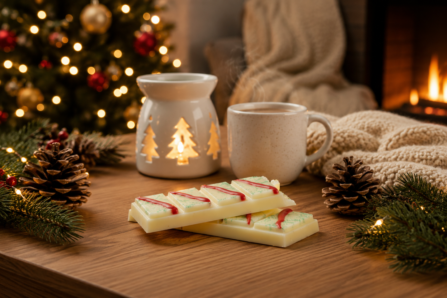 Christmas Tree Snack Cake Snap Bar Wax Melt. 1.75 oz. Winter Wax Melt/Soy Wax Melts/Strongly Scented Wax Melts/Wax Tarts for Wax Warmers.