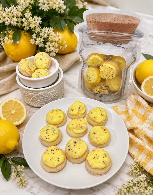Frosted Lemon Cookie Wax Melts. 5.35 oz. Cookie Wax Melts/Soy Wax Melts/Strongly Scented Wax Melts/9 Cookies