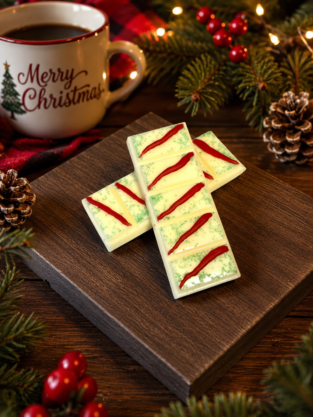 Christmas Tree Snack Cake Snap Bar Wax Melt. 1.75 oz. Winter Wax Melt/Soy Wax Melts/Strongly Scented Wax Melts/Wax Tarts for Wax Warmers.