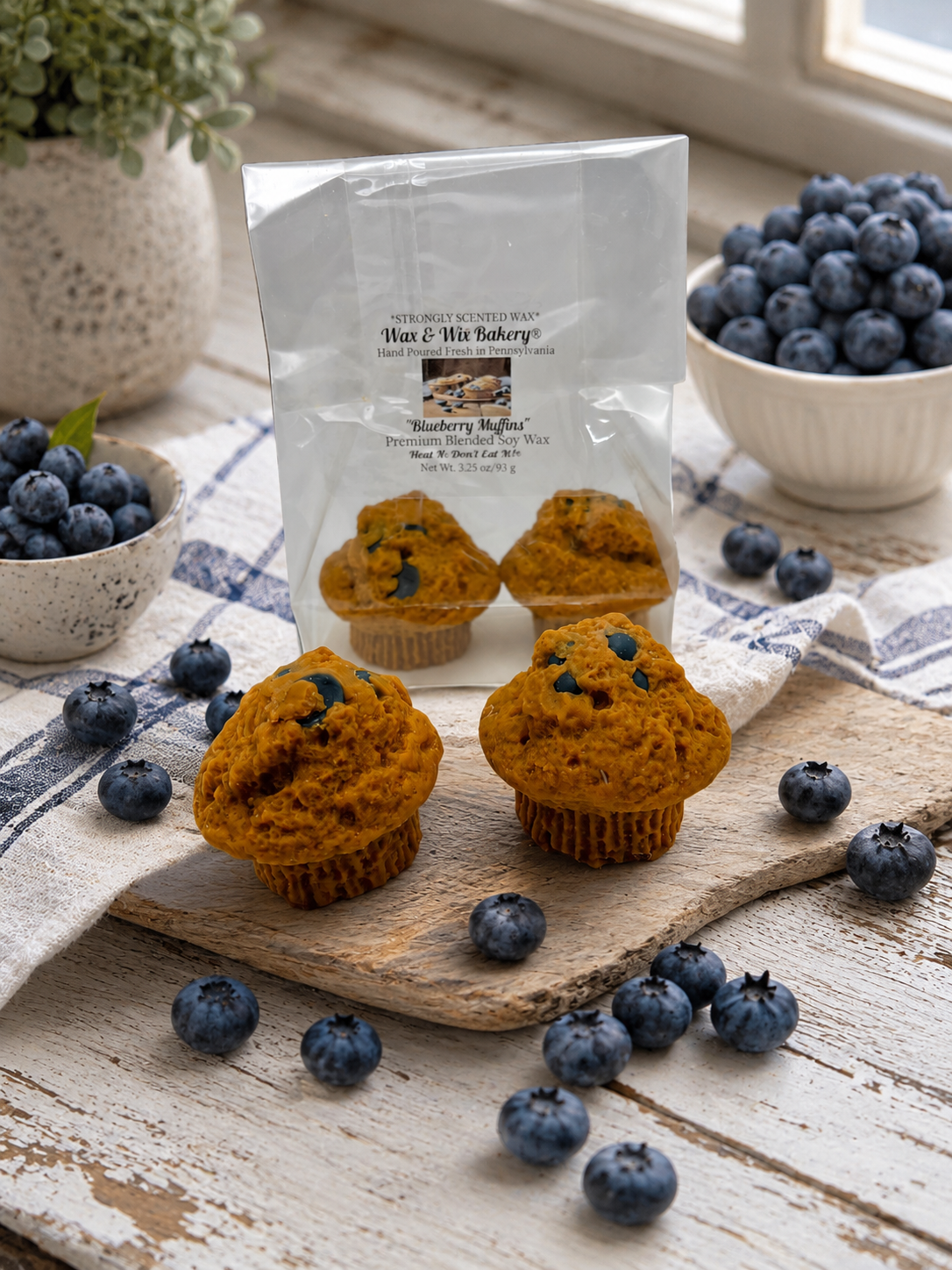 Blueberry Muffin Wax Melts. Bakery Wax Melt. Strongly Scented Wax Melts. 3.25 oz. 2 Blueberry Muffins. Dessert Wax Melts)