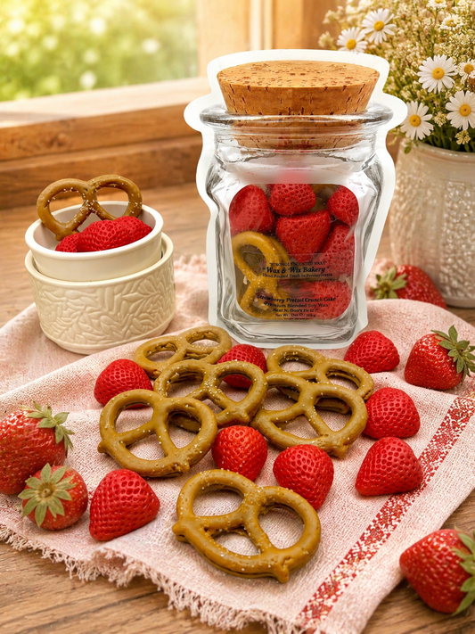 Strawberry Pretzel Crunch Wax Melts. Bakery Wax Melt. Soy Wax Melts. Strongly Scented Wax Melts/Wax Tarts for Wax Warmers. 5 oz. 6 Pretzels +7-8 Strawberries