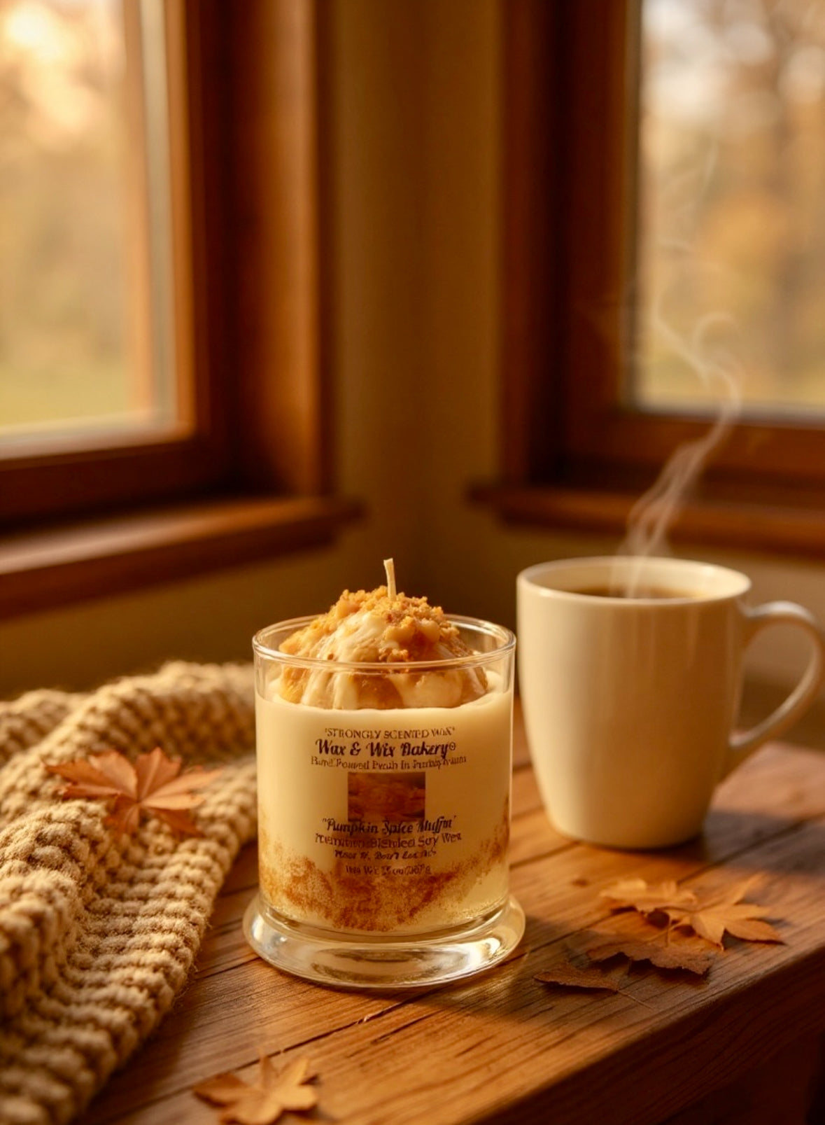 Pumpkin Spice Muffin Candle 13oz. Soy Candle/Strong Scented Candle/Pumpkin Candle/Holiday Candle/Fall Candle.