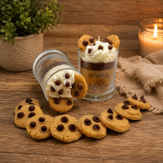 Chocolate Chip Cookie Candle. Large 13 oz. Soy Candle/Chocolate Chip Cookies/Chocolate Chips. Strongly Scented Candle