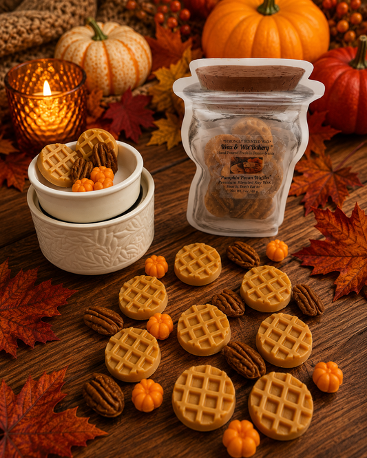 Pumpkin Pecan Waffles Wax Melts. 3 Ounce/Soy Wax Melts/ Strongly Scented Wax Melts/Soy Wax Melts/Fall Wax Melts/Pumpkin, Waffle, Pecan Wax Melts