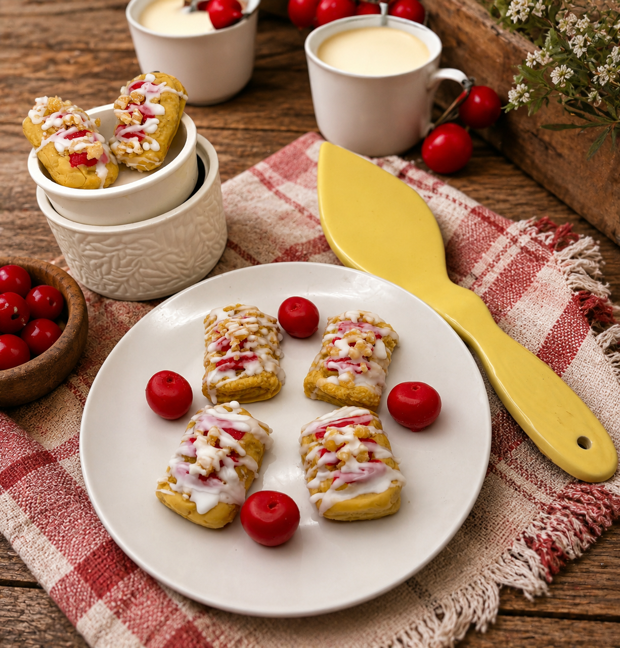 Cherry Cheesecake Streusel Pastry Wax Melts. Bakery Wax Melt. Soy Wax Melts. Strongly Scented Wax Melts/Wax Tarts for Wax Warmers. 4 oz. 4 Streusel Pastries +4 Cherries