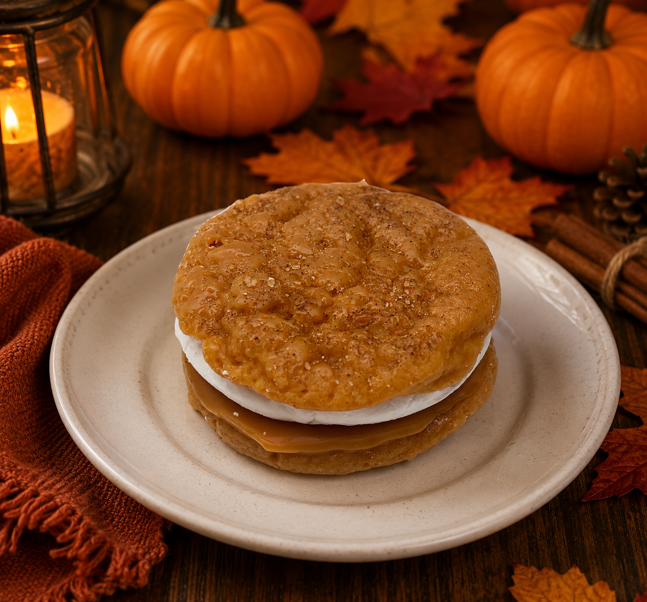 Pumpkin Cookie Crunch Wax Melts. 4 oz. Cookie Wax Melts/Soy Wax Melts/Strongly Scented Wax Melts/Wax Tarts for Wax Warmers. 2 Cookies.