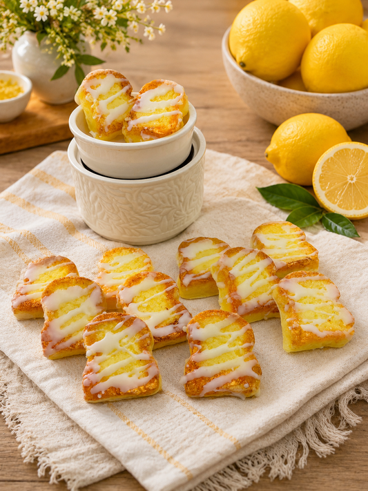 Glazed Lemon Pound Cake Wax Melts. 6 oz. Bread Wax Melts/Soy Wax Melts/Strongly Scented Wax Melts/9 Pieces