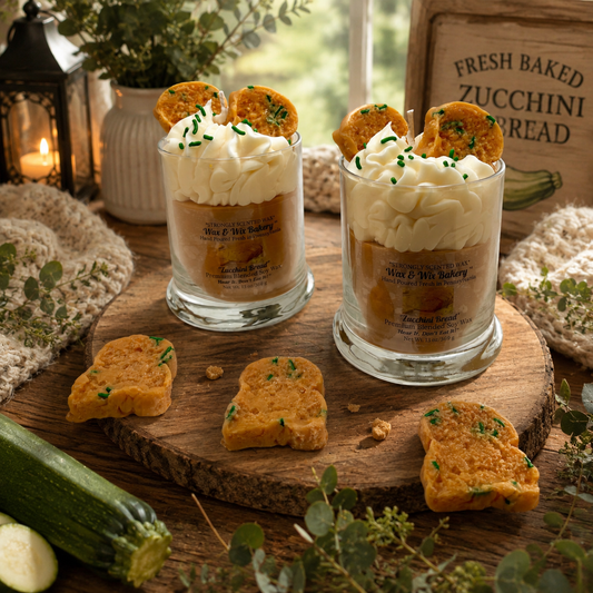Zucchini Bread Candle. 13 oz. Soy Candle/Zucchini, Bread. Strongly Scented Candle. Dessert Candle. Bakery Candle