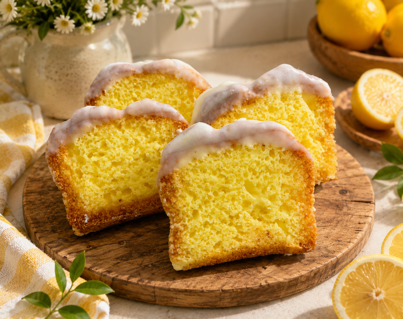 Glazed Lemon Pound Cake Large Wax Melts. 4.50 oz. Bread Wax Melts/Soy Wax Melts/Strongly Scented Wax Melts/2 Large Pieces