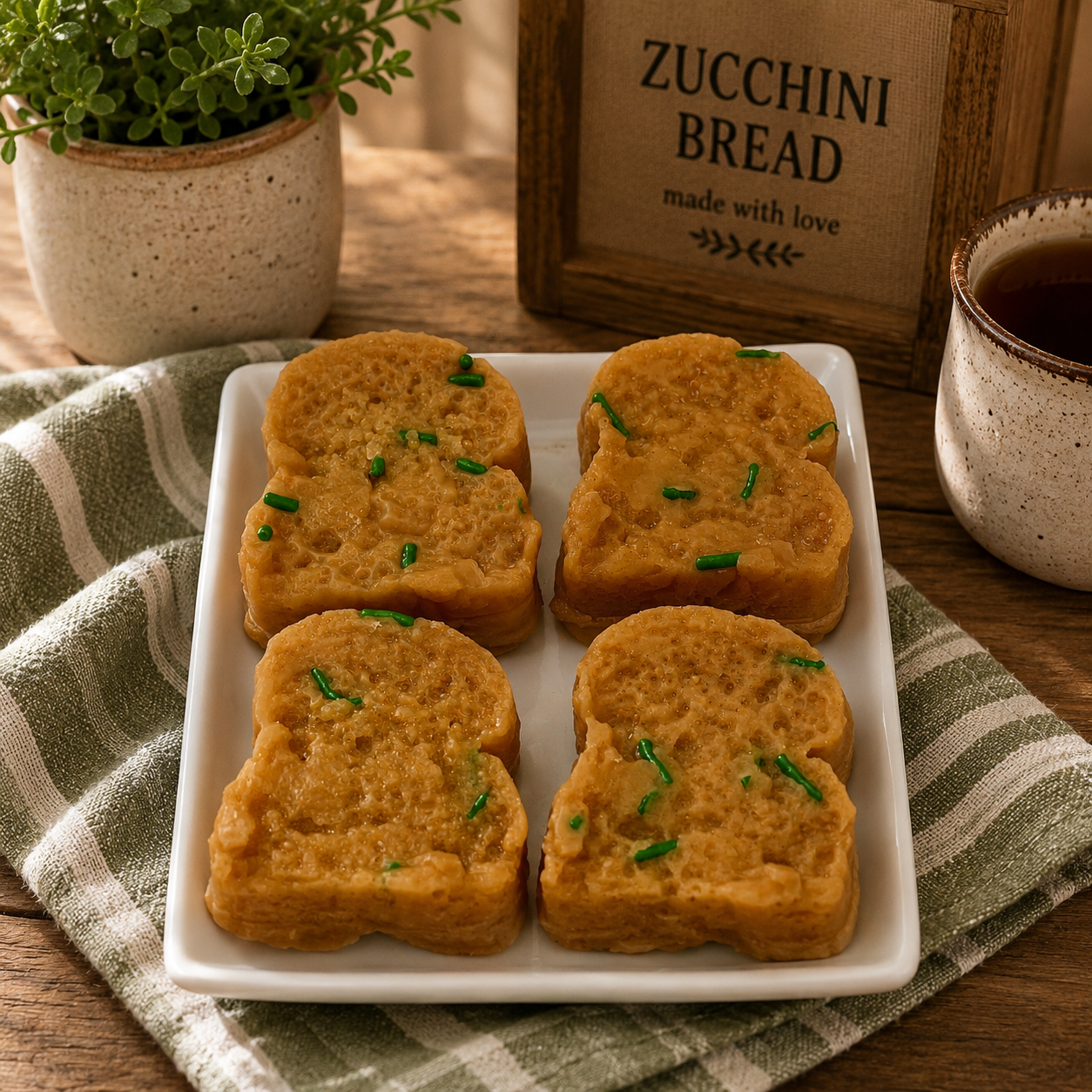 Zucchini Bread Wax Melts. 4.80 oz. Bread Wax Melts/Soy Wax Melts/Strongly Scented Wax Melts/8 Pieces