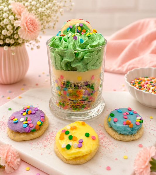 Green Sugar Cookie Soy Wax Candle/Large 13oz Candle/Strong Scented Soy Wax Candle.