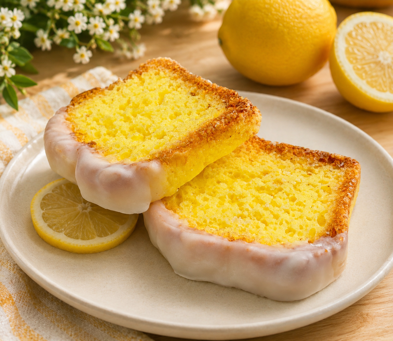 Glazed Lemon Pound Cake Large Wax Melts. 4.50 oz. Bread Wax Melts/Soy Wax Melts/Strongly Scented Wax Melts/2 Large Pieces