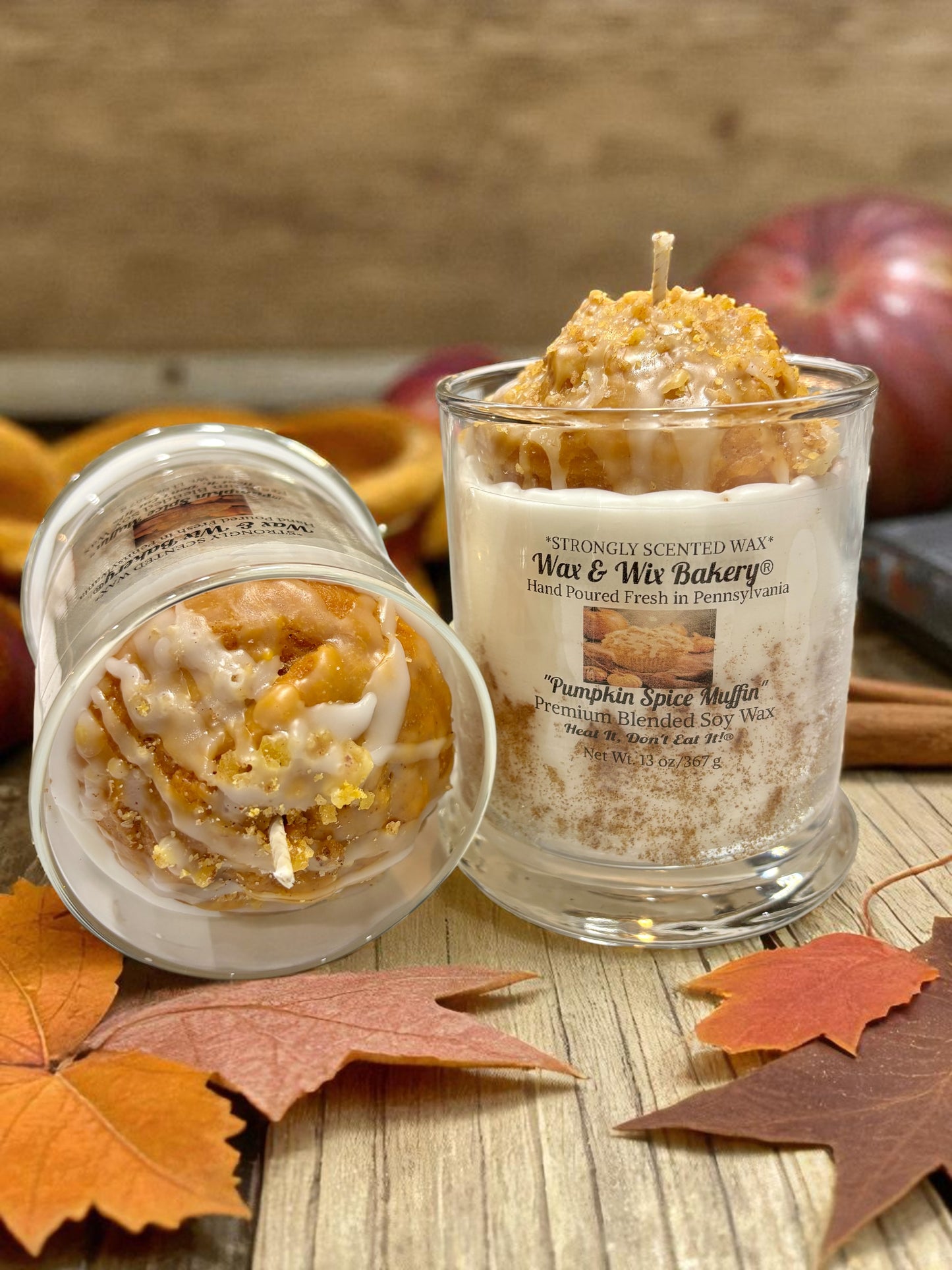 Pumpkin Spice Muffin Candle 13oz. Soy Candle/Strong Scented Candle/Pumpkin Candle/Holiday Candle/Fall Candle.