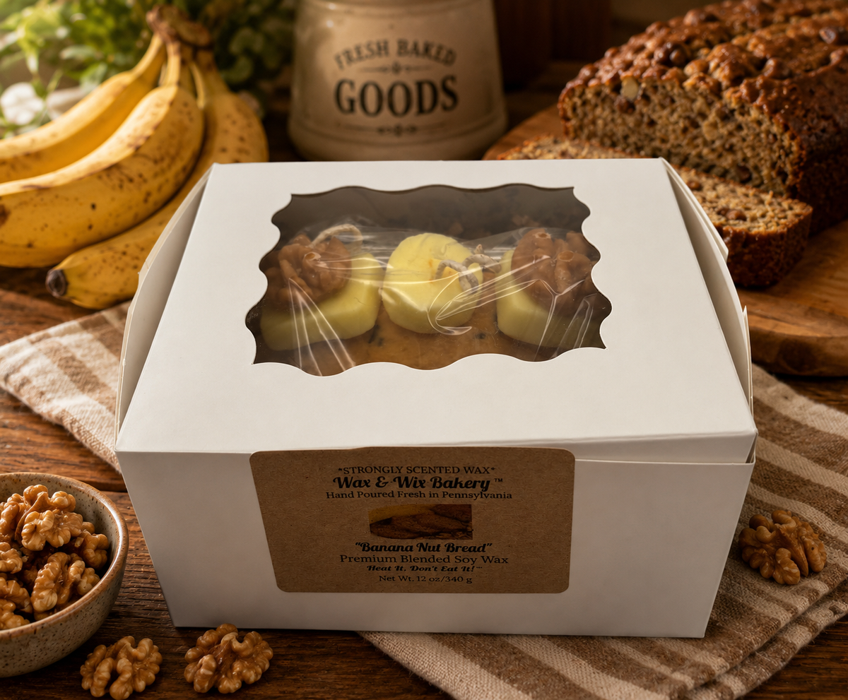Large Banana Bread Loaf Pan Candle. Soy Wax Candle. 3 Wick Candle. Strongly Scented Candle. 13 Ounces