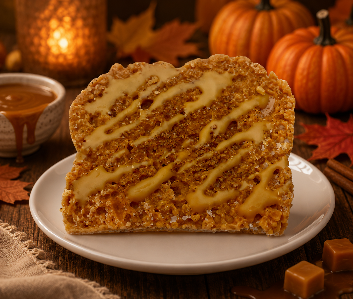 Caramel Pumpkin Swirl Bread Wax Melts. 4 oz. Bread Wax Melts/Soy Wax Melts/Strongly Scented Wax Melts/Wax Tarts for Wax Warmers/. 2 Pieces.