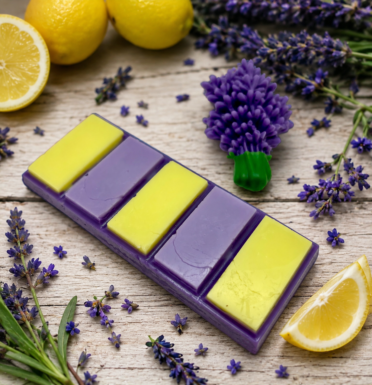 Lavender and Lemon Snap Bar Wax Melts. 1.75 oz. Wax Melt/Soy Wax Melts/Strongly Scented Wax Melts/Wax Tarts for Wax Warmers. 1 Bar
