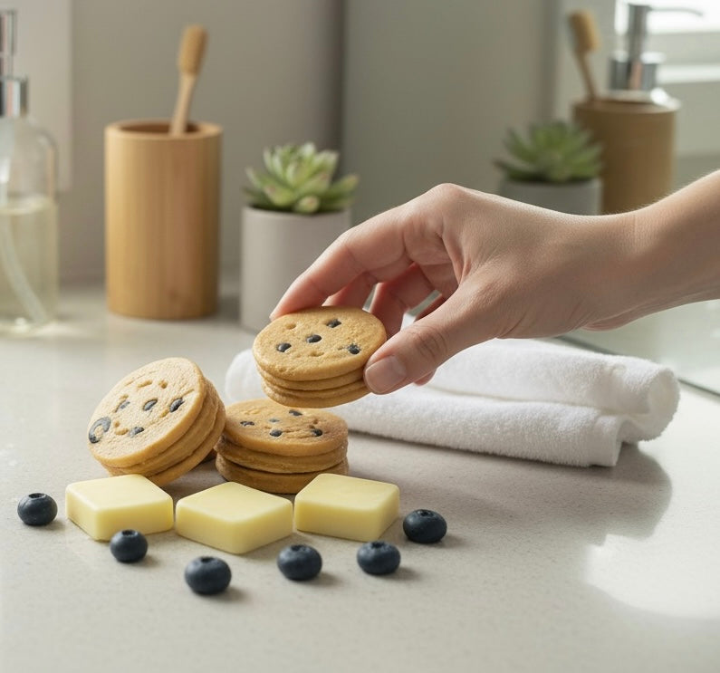 Blueberry Maple Pancakes Wax Melts. Bakery Wax Melt. Strongly Scented Wax Melts. 5 oz. 3 Pancake Stacks + 6 Blueberries + 3 Butter Pats