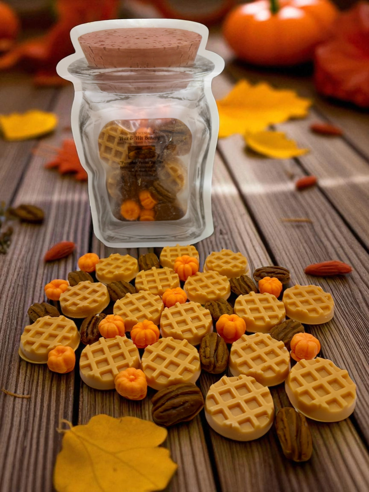 Pumpkin Pecan Waffles Wax Melts. 6 Ounce/Soy Wax Melts/ Strongly Scented Wax Melts/Wax Tarts for Wax Warmers. Fall Wax Melts/Pumpkins/Pecans
