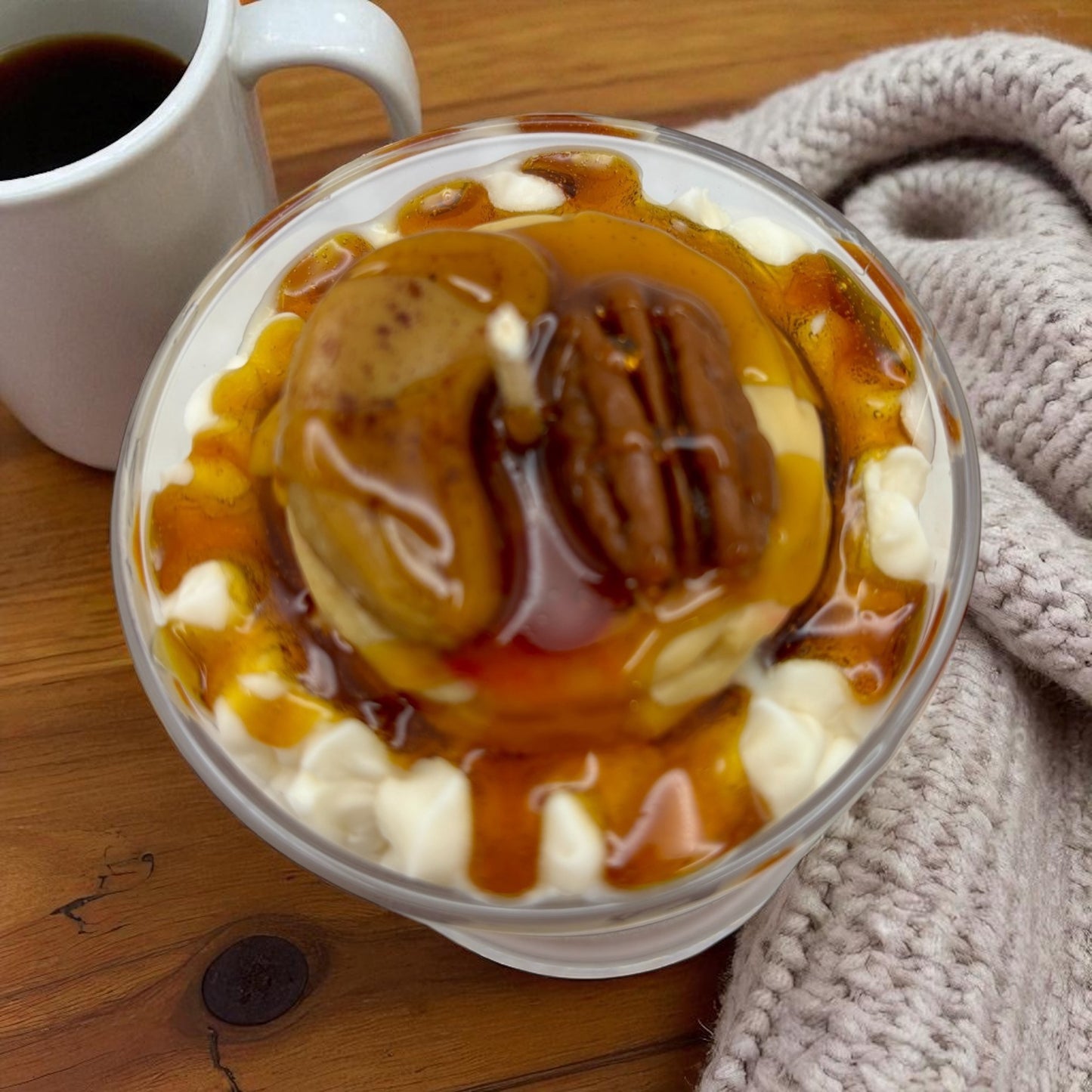 Apple Pecan Pancake Candle. 13 oz. Soy Candle/Apples, Pecans, Pancakes. Strongly Scented Candle. Dessert Candle/Breakfast Candle/Food Candle