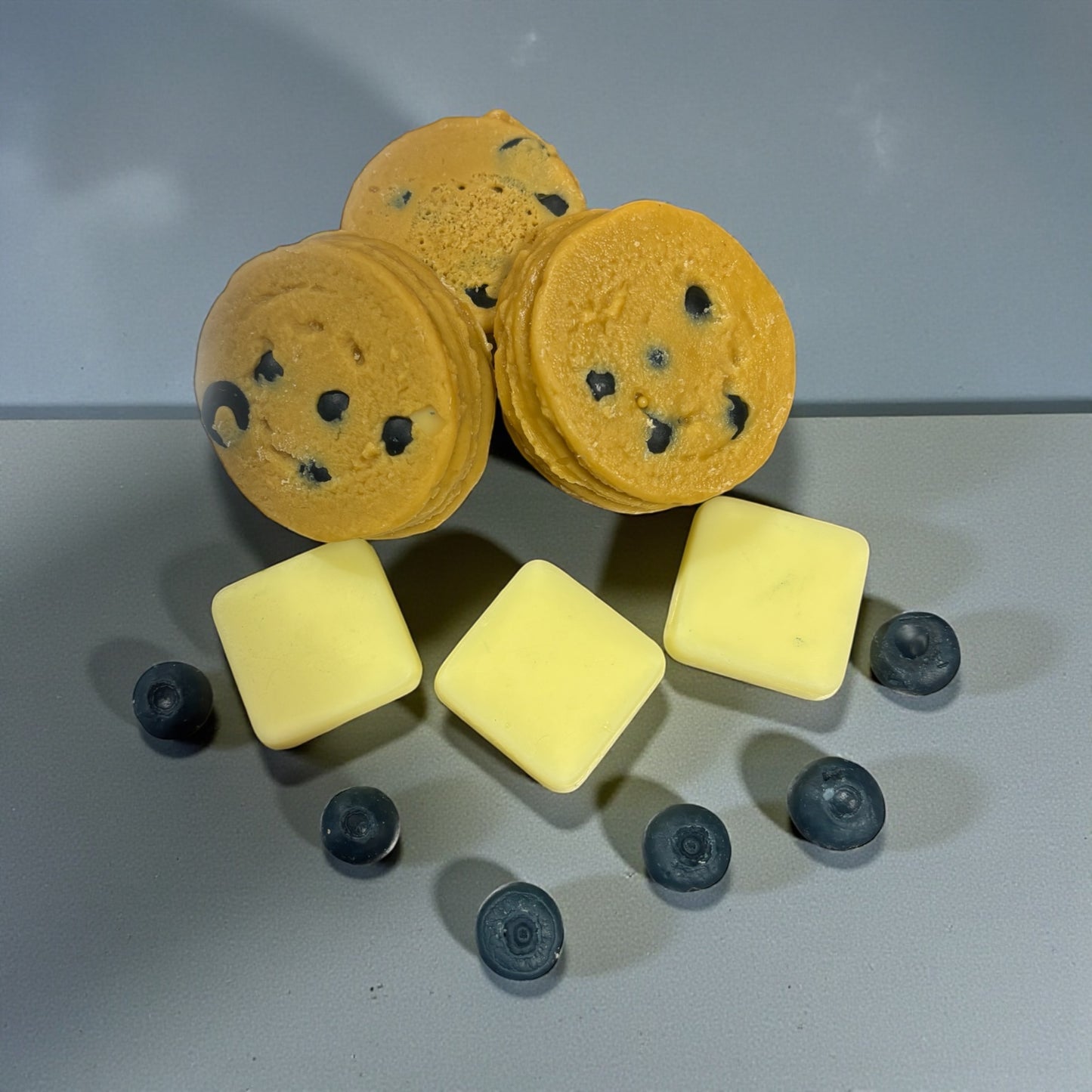 Blueberry Maple Pancakes Wax Melts. Bakery Wax Melt. Strongly Scented Wax Melts. 5 oz. 3 Pancake Stacks + 6 Blueberries + 3 Butter Pats