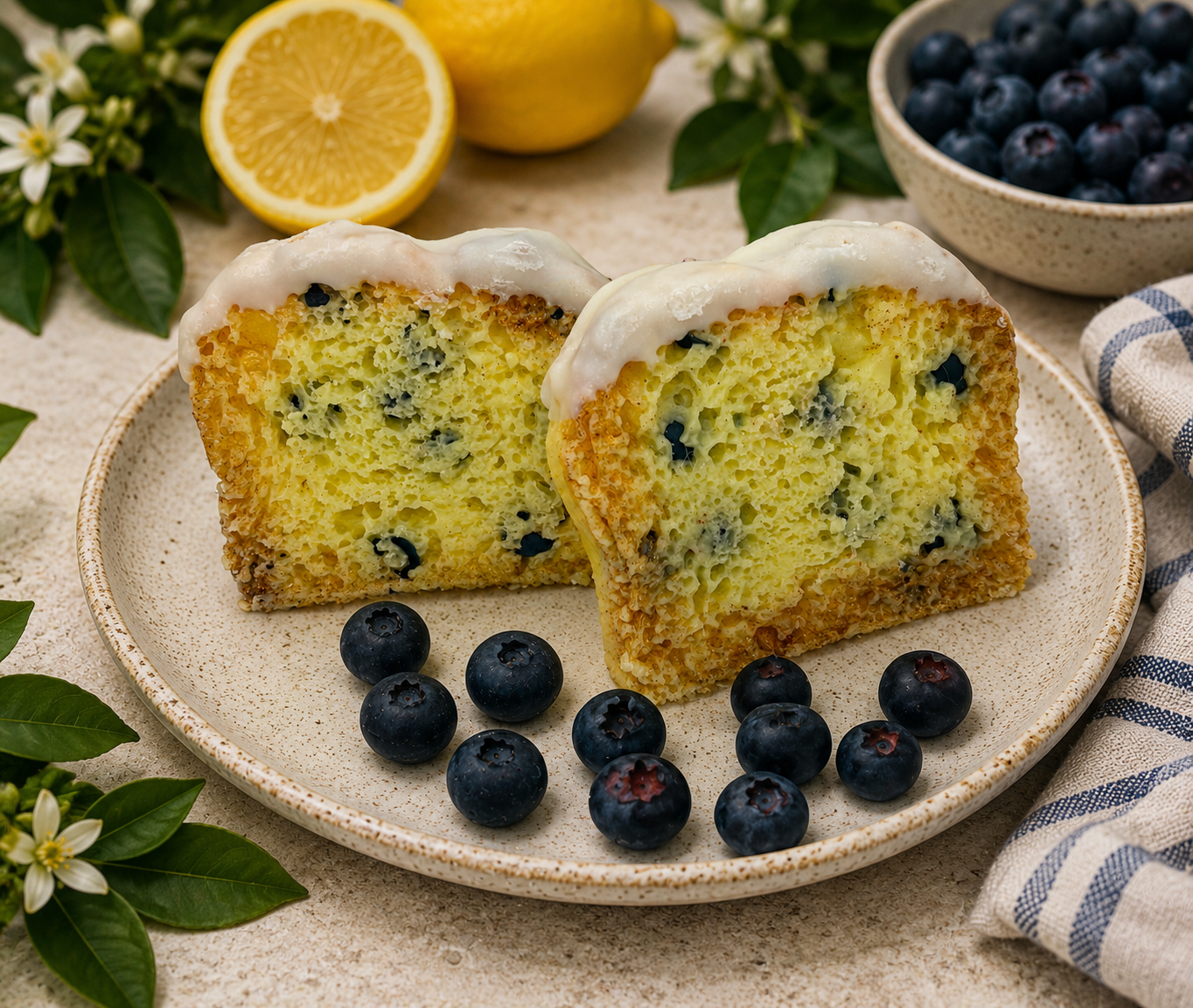 Glazed Lemon Blueberry Pound Cake Large Wax Melts. 4.85 oz. Bread Wax Melts/Soy Wax Melts/Strongly Scented Wax Melts/2 Large Pieces.