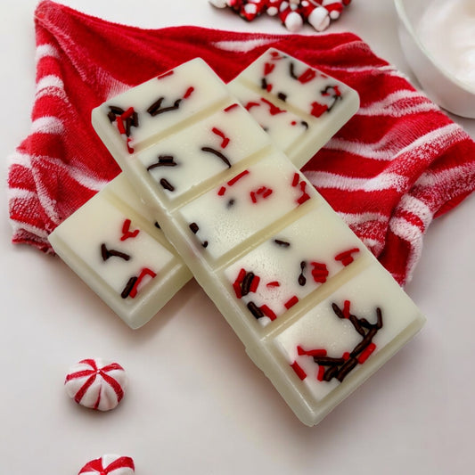 Peppermint Mocha Snap Bar Wax Melt. 1.75 oz. Winter Wax Melt/Soy Wax Melts/Strongly Scented Wax Melts/Wax Tarts for Wax Warmers.
