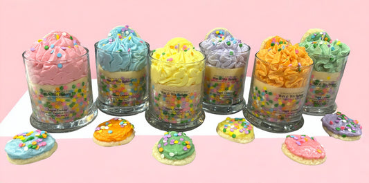 Sugar Cookie Soy Wax Candle/Large 13oz Candle/6 Color Choices/Strong Scented Soy Wax Candle.