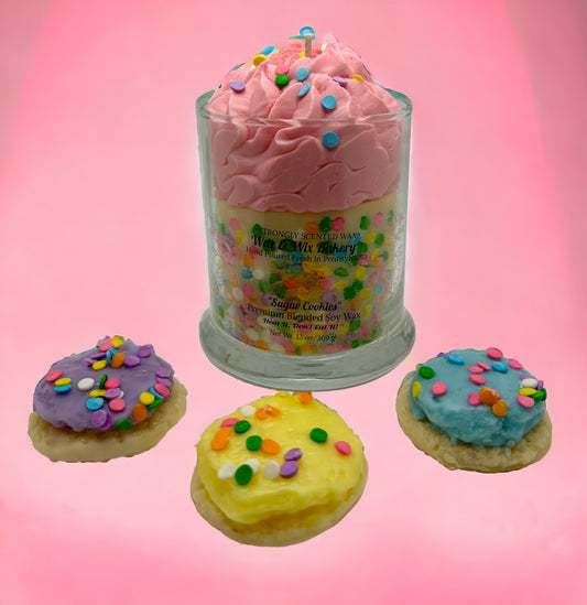 Pink Sugar Cookie Soy Wax Candle/Large 13oz Candle/Strong Scented Soy Wax Candle.