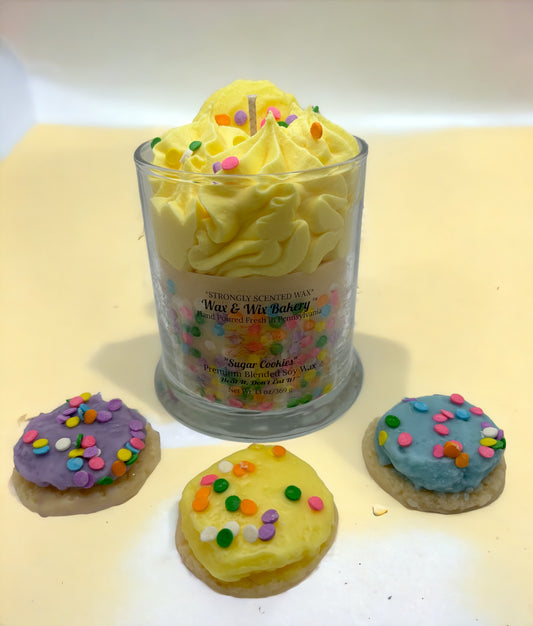 Yellow Sugar Cookie Soy Wax Candle/Large 13oz Candle/Strong Scented Soy Wax Candle.