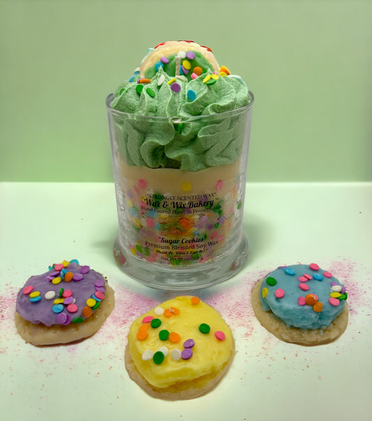 Green Sugar Cookie Soy Wax Candle/Large 13oz Candle/Strong Scented Soy Wax Candle.