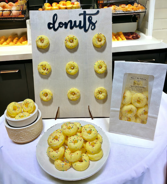 Glazed Lemon Mini Donut Wax Melts. 1 Full Dozen. 6.70 oz. Donut Wax Melts/12 Donuts