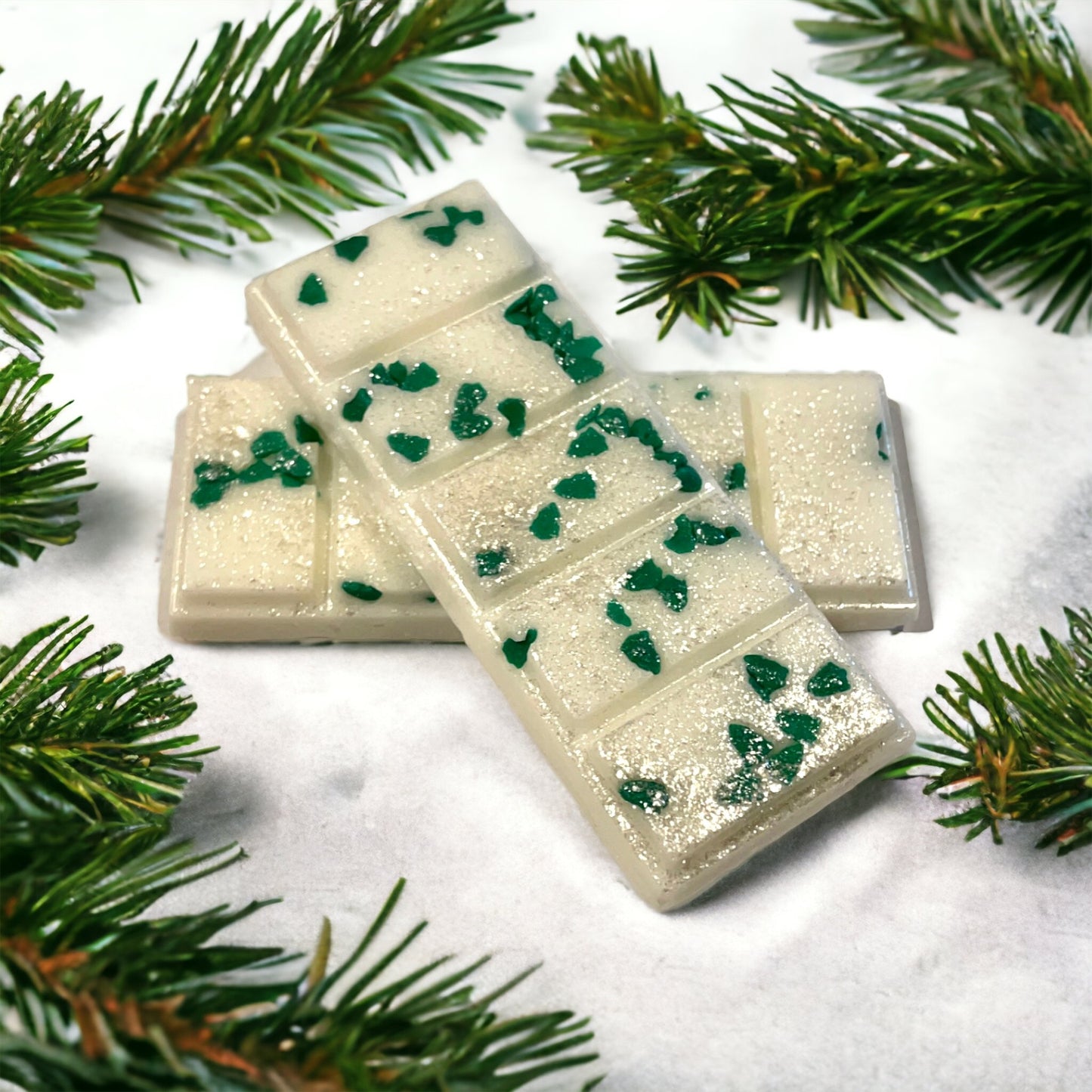 Christmas Tree Snap Bar. Snowflake. Strongly Scented Soy Wax. Wax Melts/Wax Tarts/Snap Bar for Wax Warmers. 1.75 Oz. 1 Bar