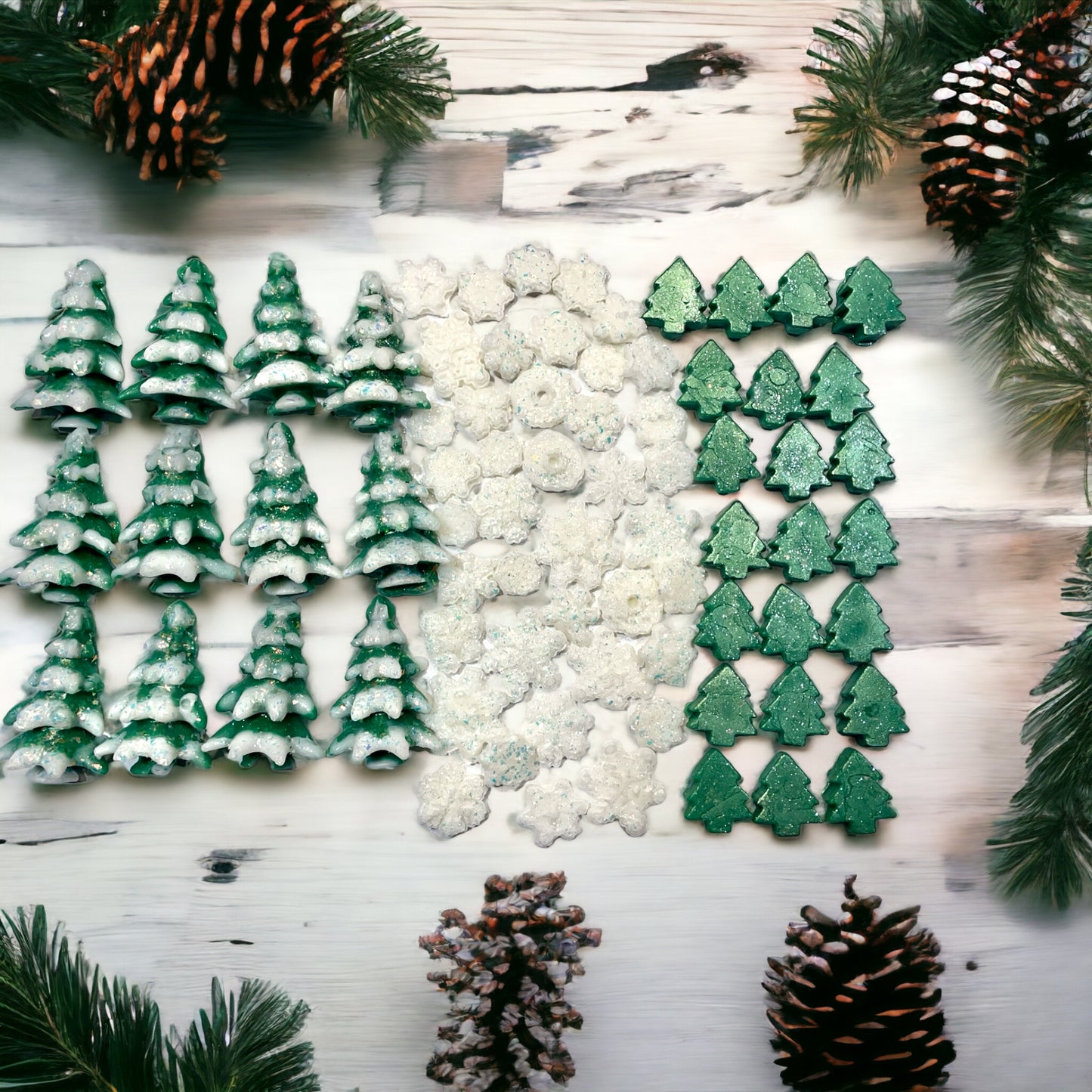 Christmas Tree Wax Melts. 6 Ounces/Soy Wax Melts/Snowflakes/Trees/Strongly Scented Wax Melts/ Wax Tarts for Wax Warmers/Holiday Wax Meltslts. Strongly Scented Tree & Snowflake Shaped Wax Melts & Wax Tarts For Wax Warmers. 6 Ounces