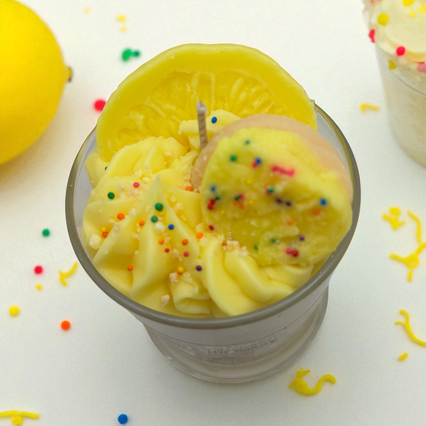 Lemon Cookie Candle. Large 13 oz. Soy Candle/Cookies and Lemons. Strongly Scented Candle