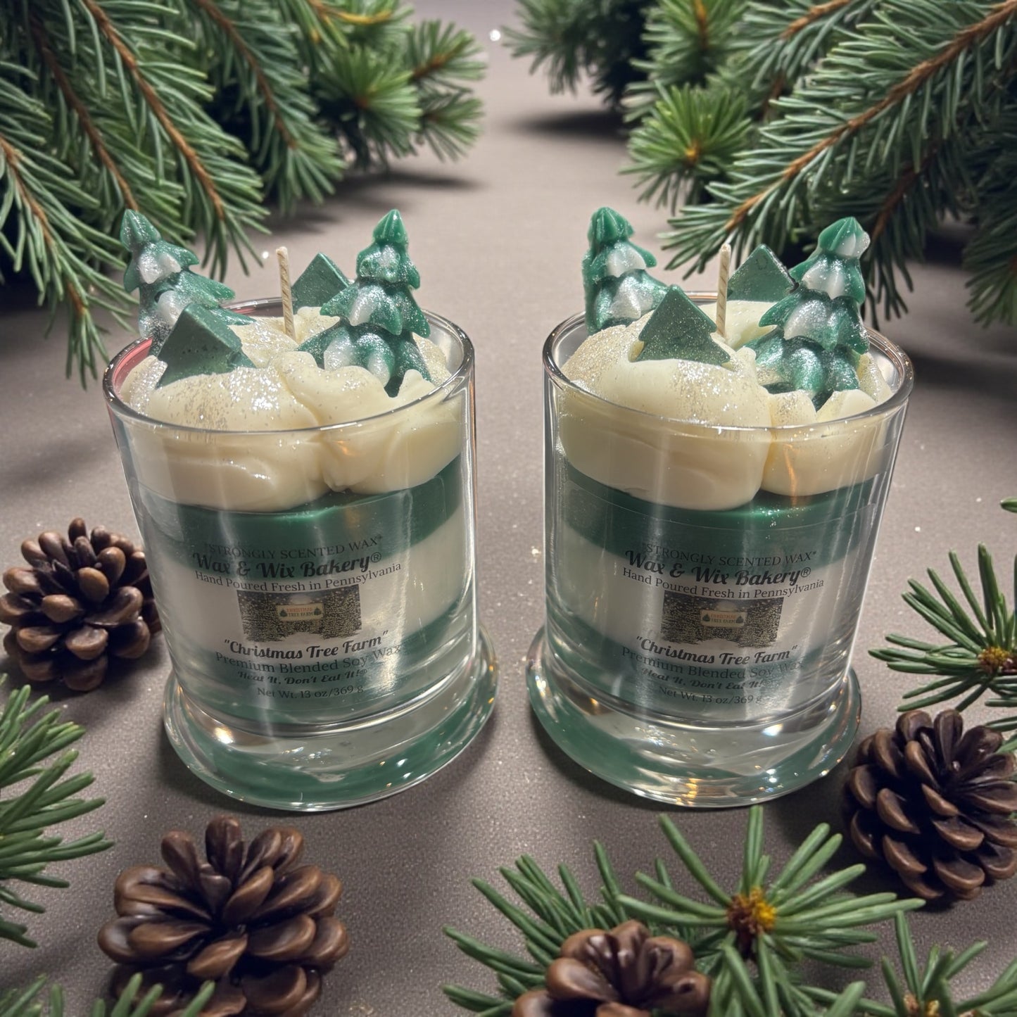 Christmas Tree Candle Large 13oz. Soy Candle/Strong Scented Candle/Holiday Candle/Winter Candle/Christmas Candle.