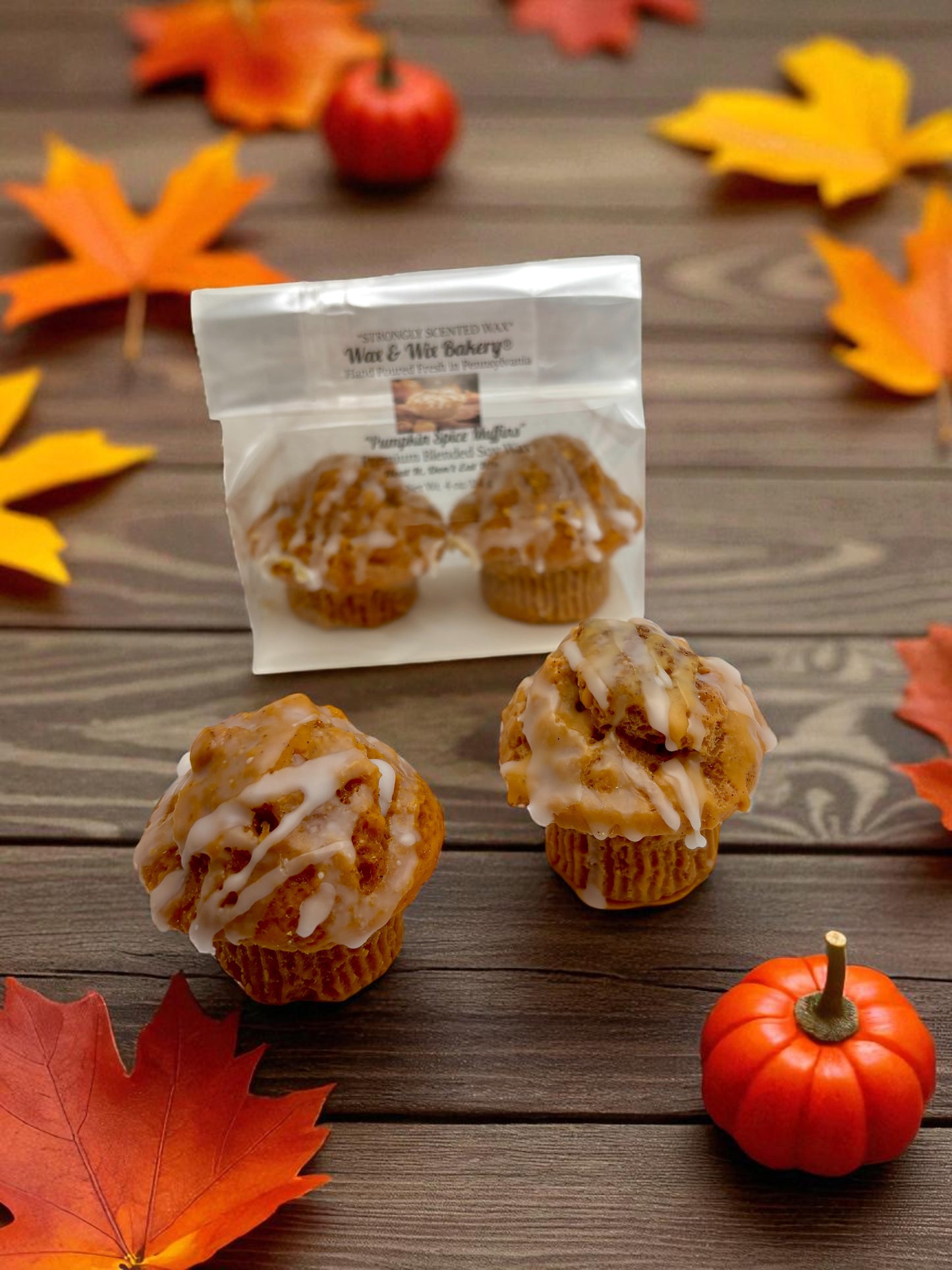 Pumpkin Spice Muffin Wax Melt. 4 Ounces/Soy Wax Melt/Strongly Scented Wax Melts/Wax Tarts for Wax Warmers/Bakery Wax Melts/Muffin. 2 Piece
