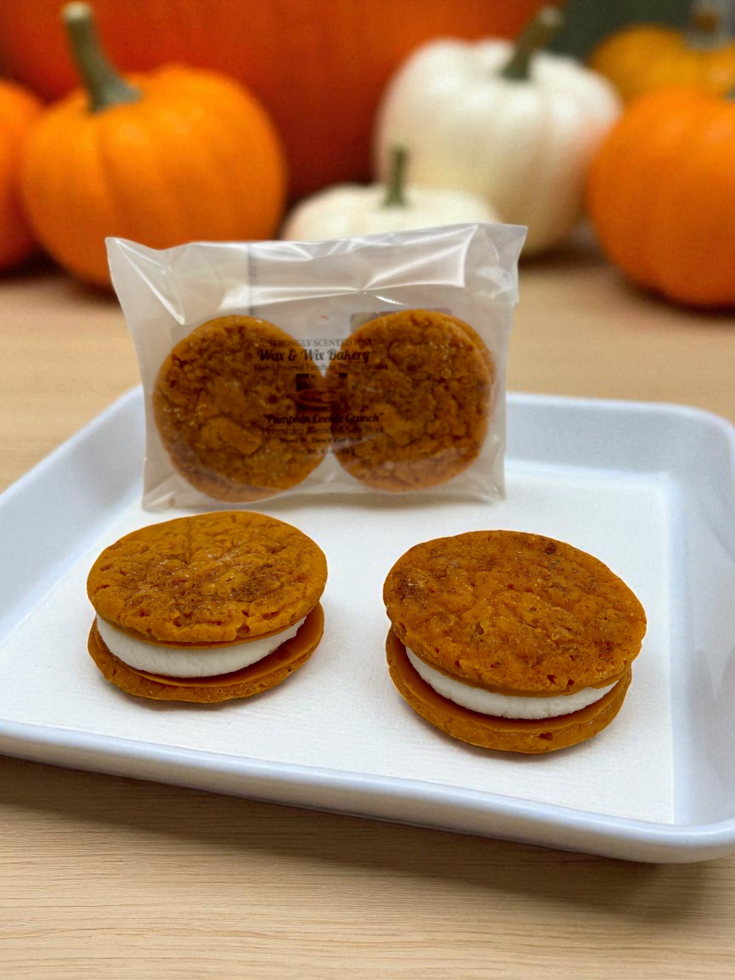 Pumpkin Cookie Crunch Wax Melts. 4 oz. Cookie Wax Melts/Soy Wax Melts/Strongly Scented Wax Melts/Wax Tarts for Wax Warmers. 2 Cookies.