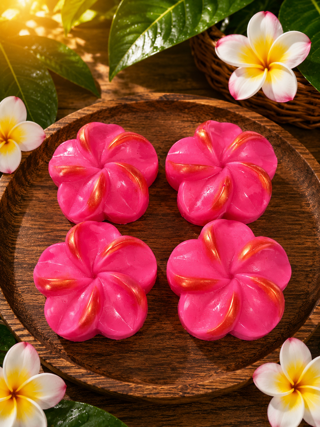 Plumeria Flower Large Wax Melts. 5 oz. Spring/Summer Wax Melts/Flower Wax Melts/Soy Wax Melts/Strongly Scented Wax Melts